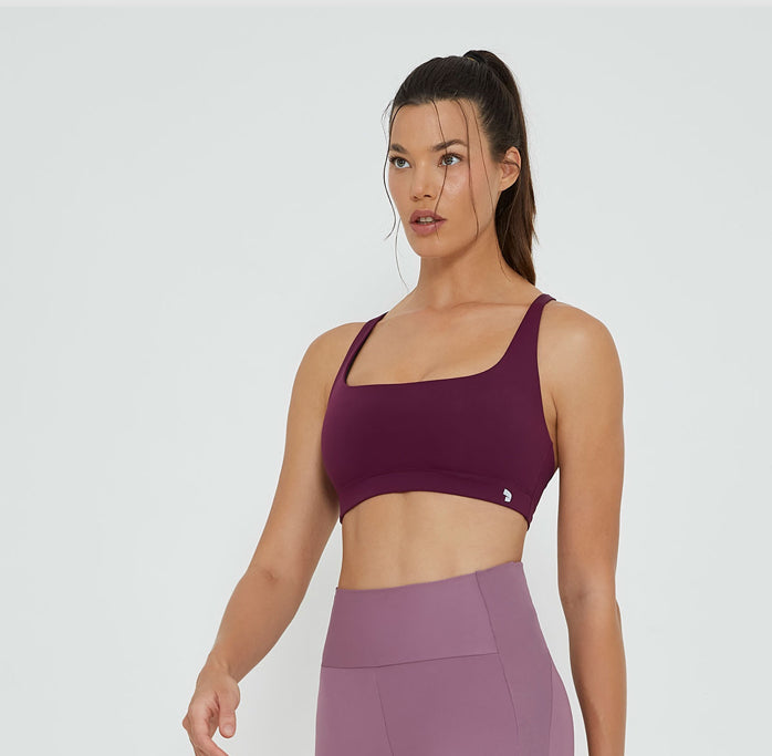 Square neckline top with crossed back