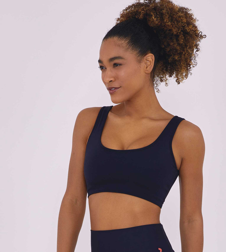 Hyper top and tulle overlay tank top