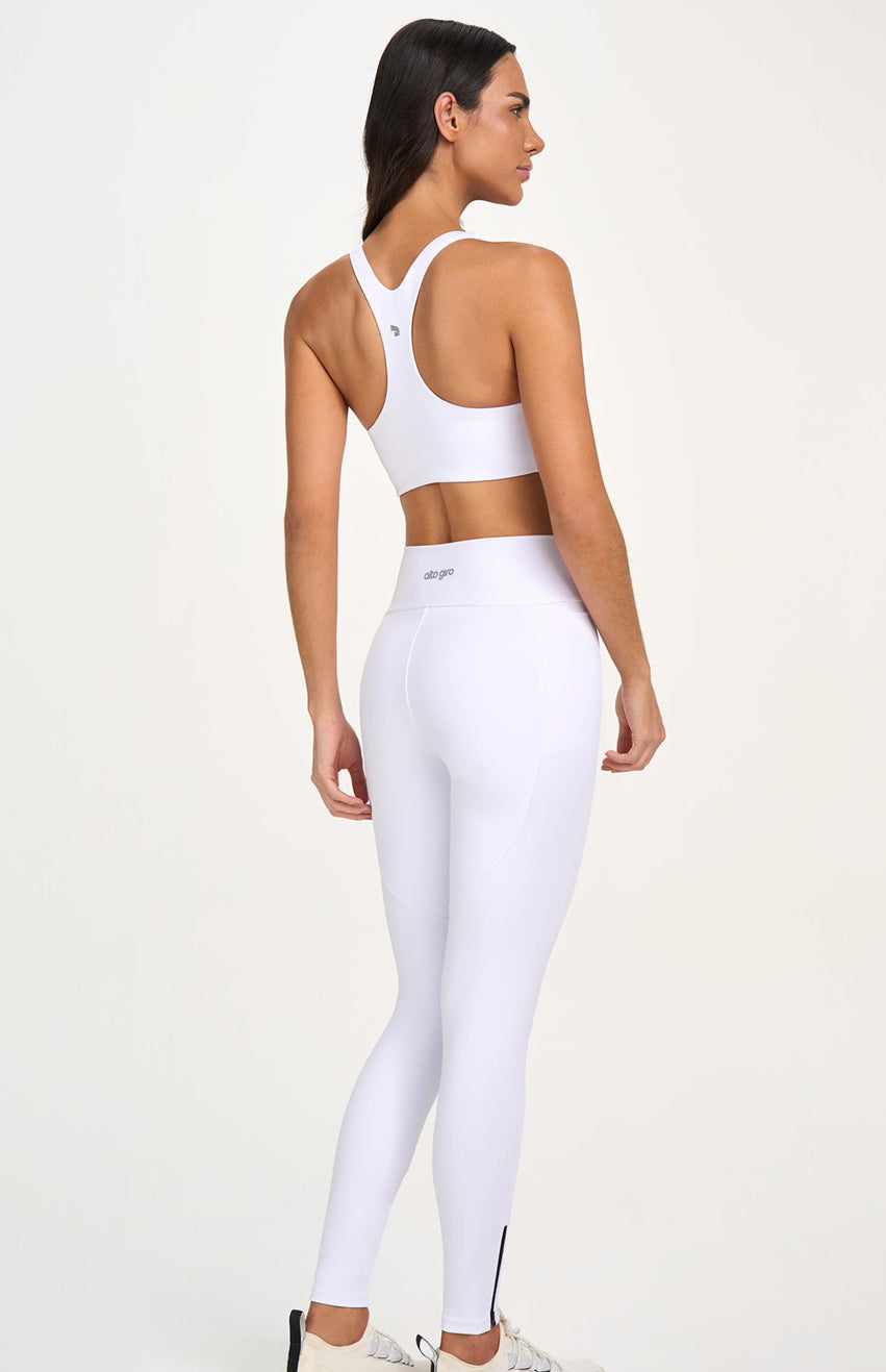 Legging bolsos laterais e zíper