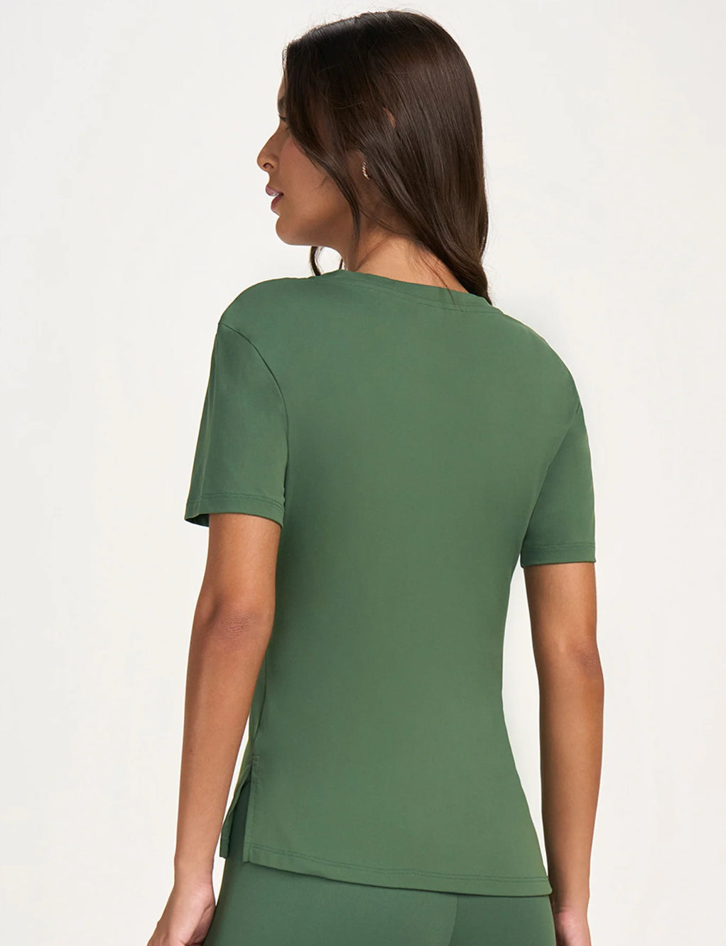 V-neck long t-shirt