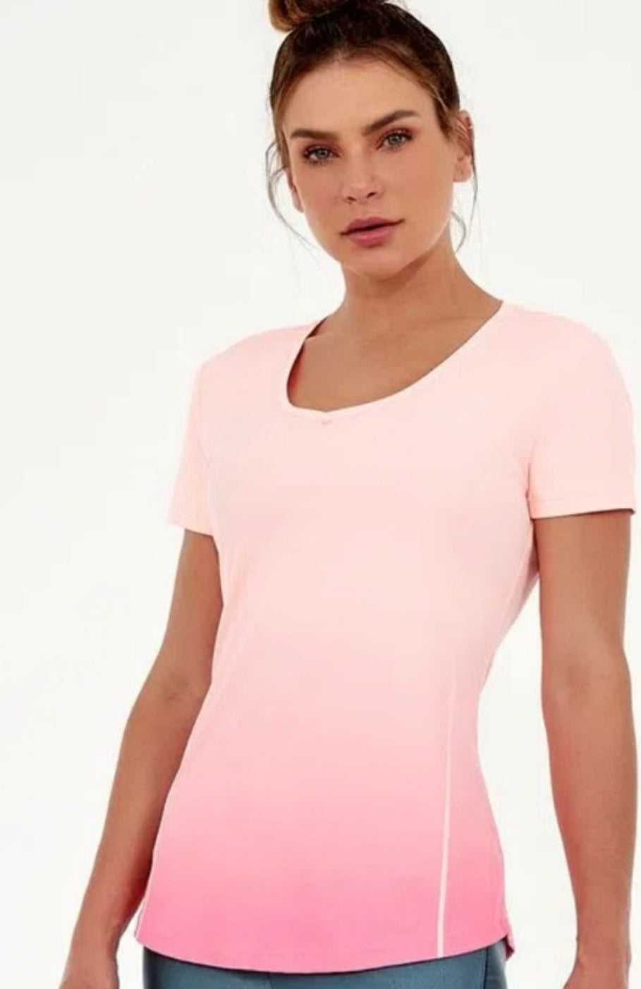 Ombré V-Neck T-Shirt