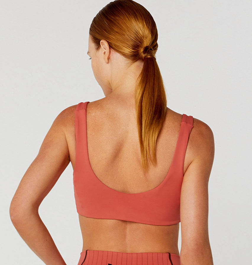 Pinstripe tank top double sided