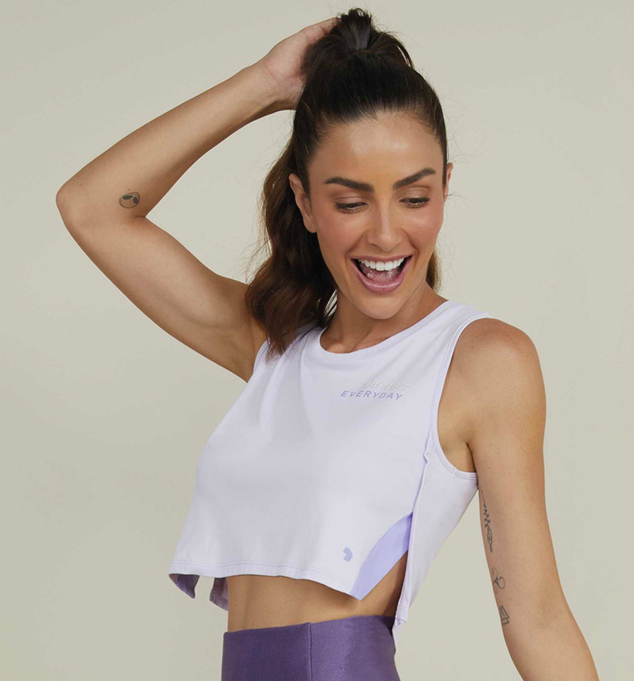 Skin fit side opening tank top