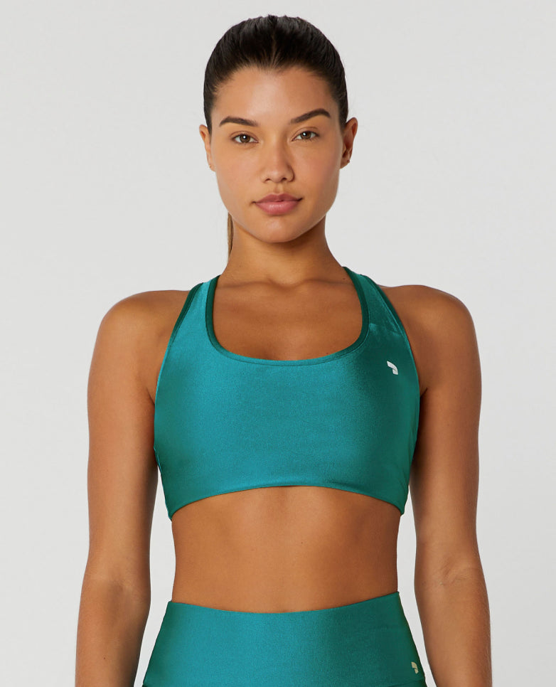 Shine top with racer back