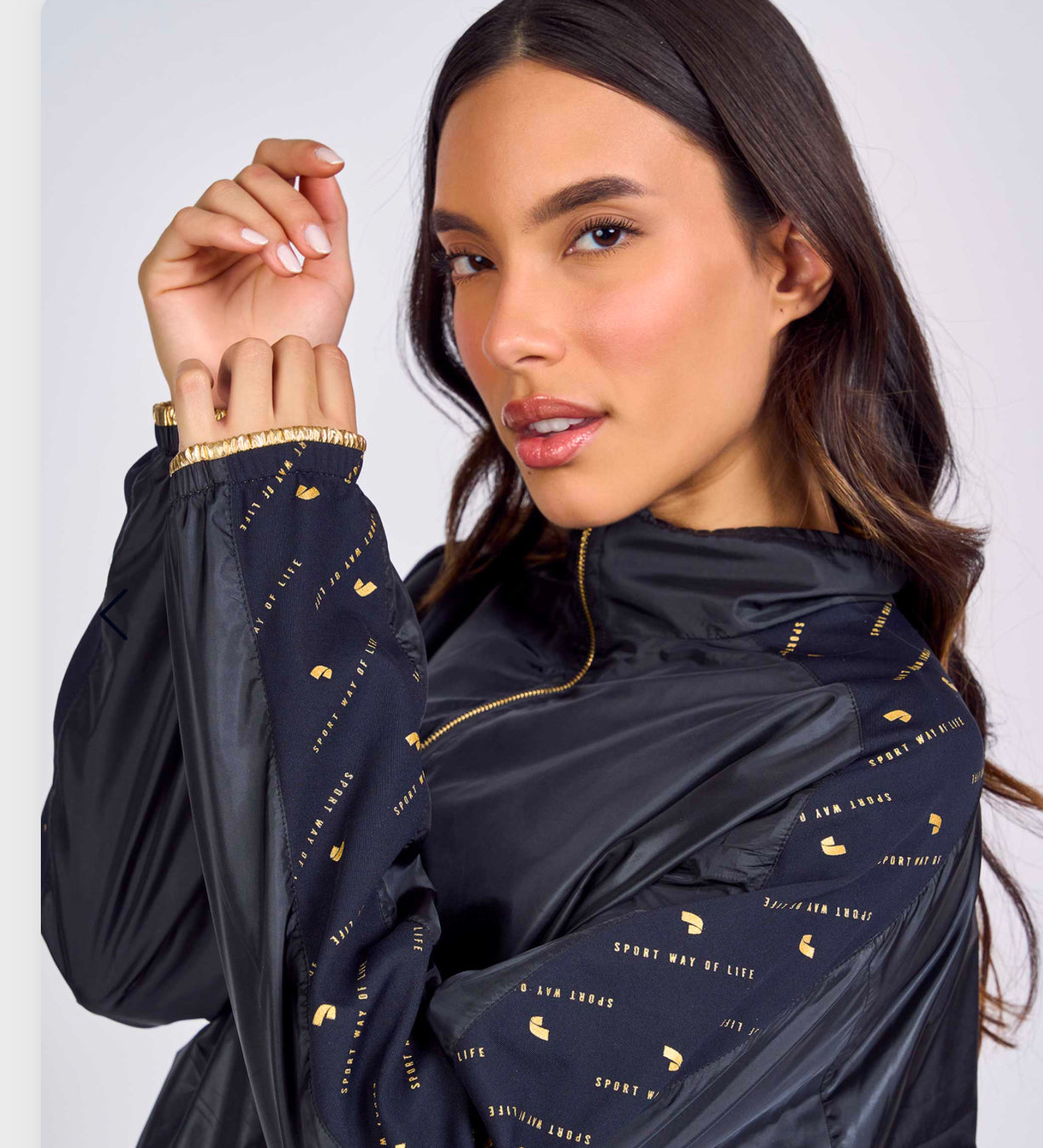 Glam double sided reflective jacket