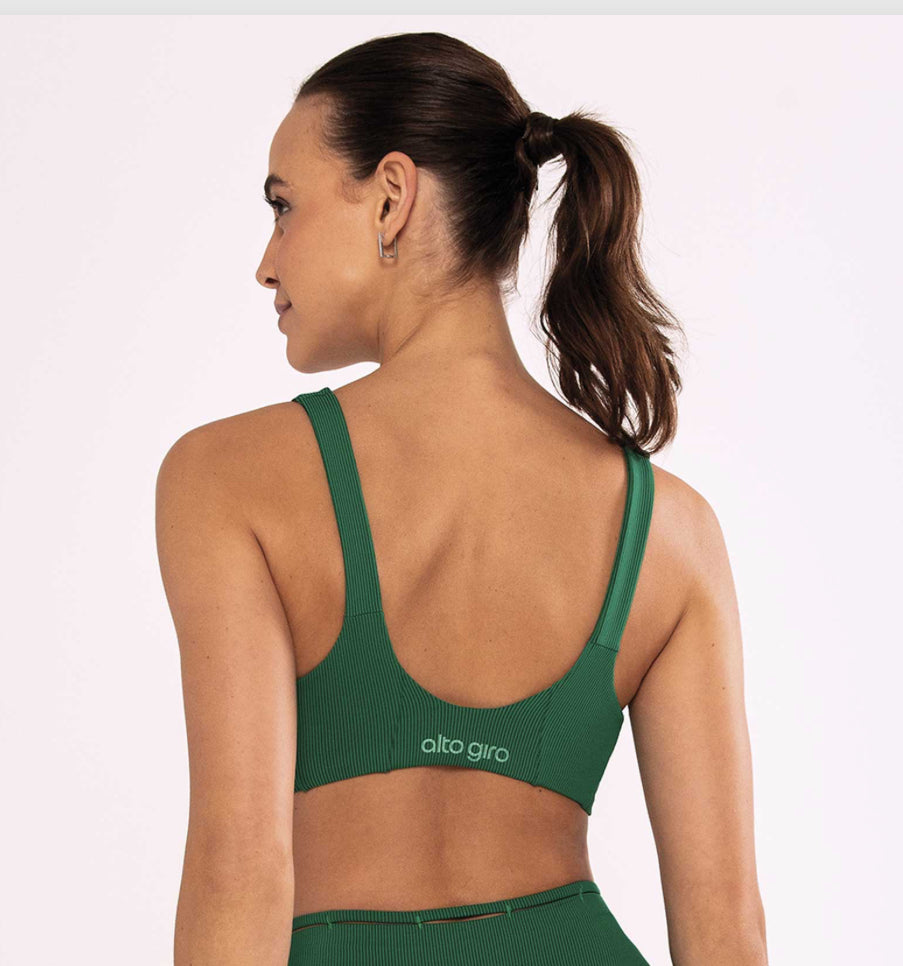 Micro-ribbed top with cutout