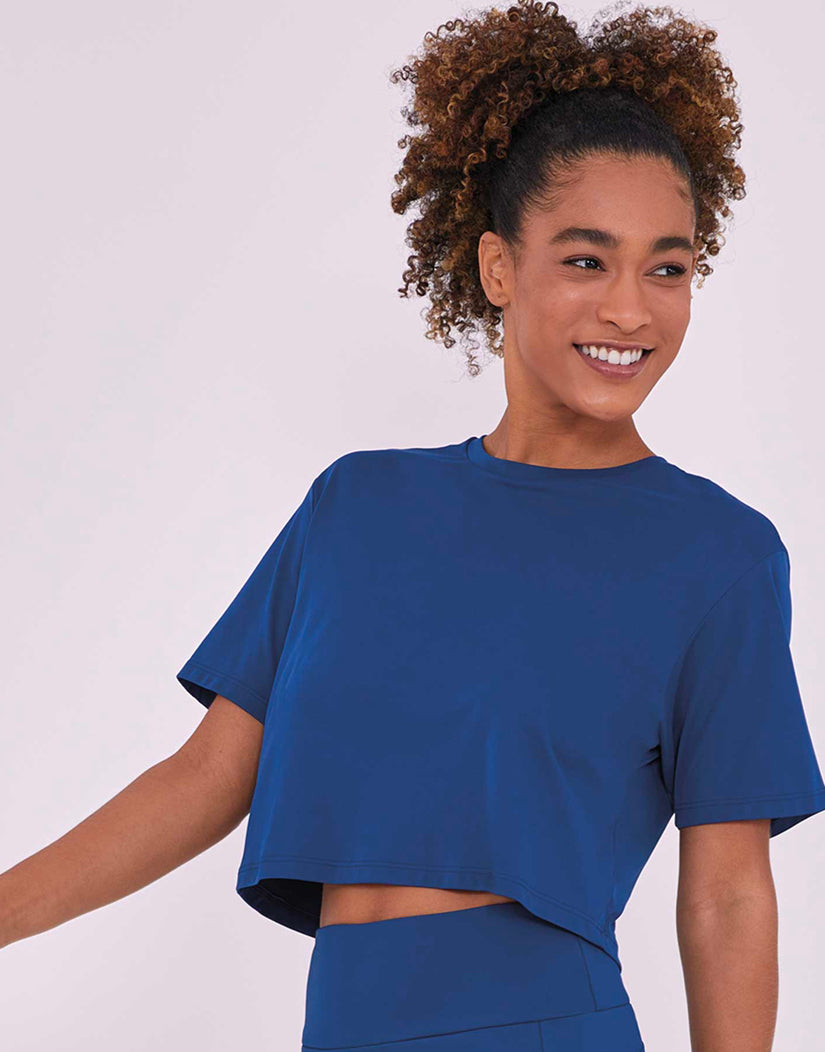 T-shirt skin fit cropped