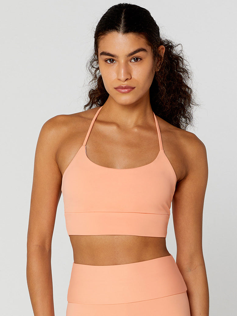 Thin strap top with wide waistband