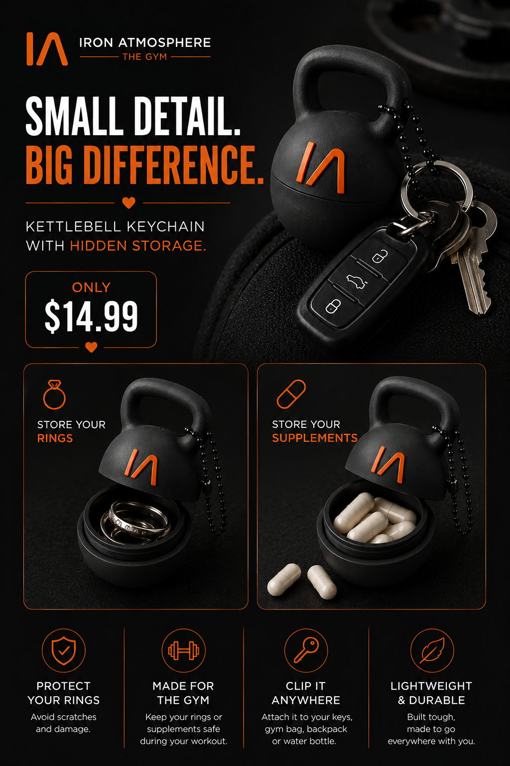 IA Ring Safe Keychain