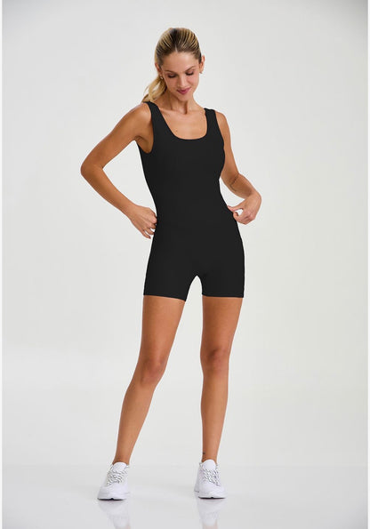 Sculpt Pocket Short Jumpsuit