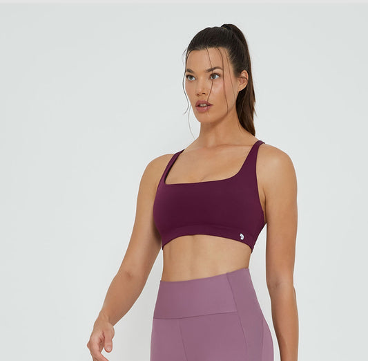 Square neckline top with crossed back