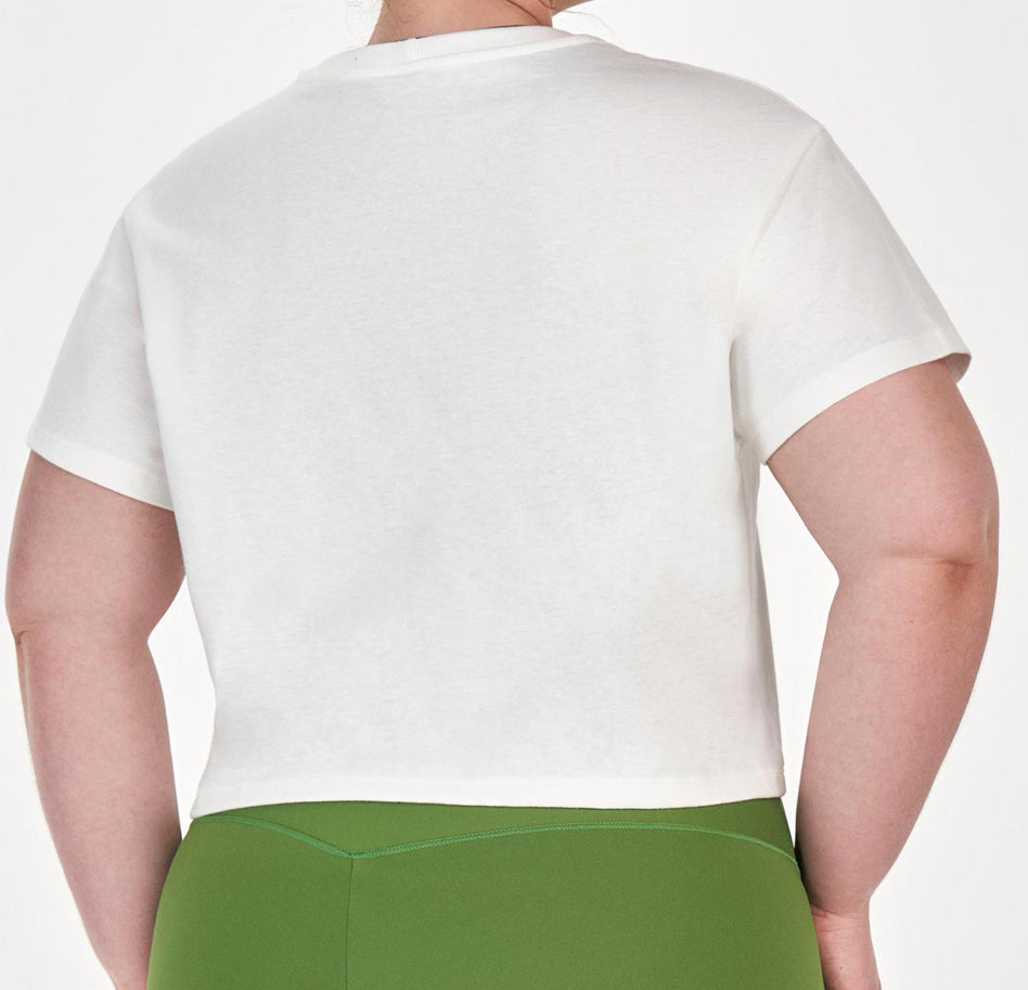 Cropped T-shirt plus symbol