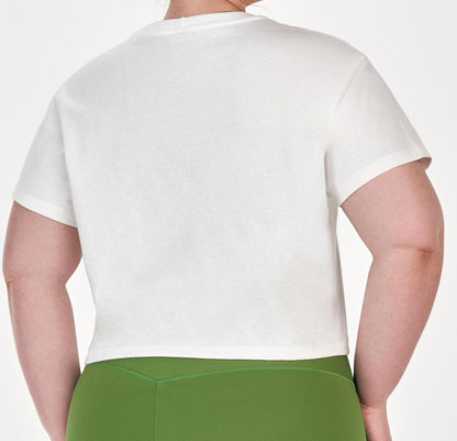 Cropped T-shirt plus symbol