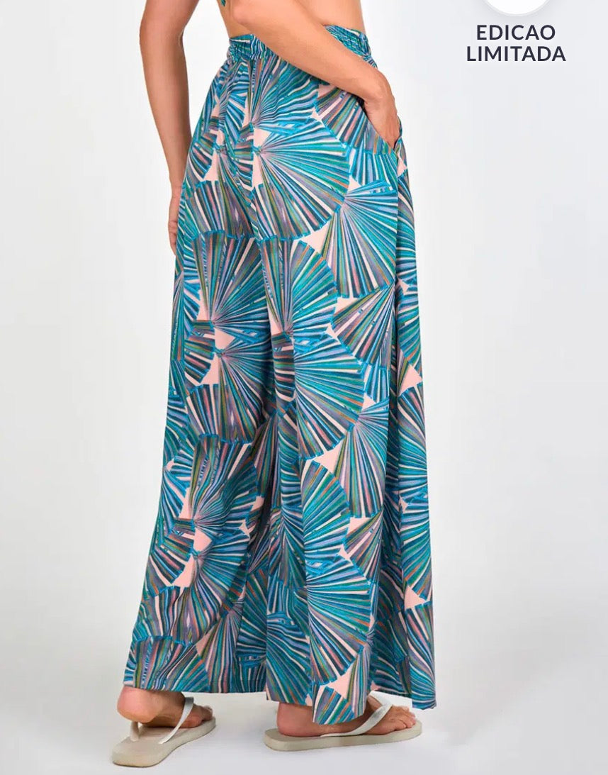 relaxed wide-leg beachwear