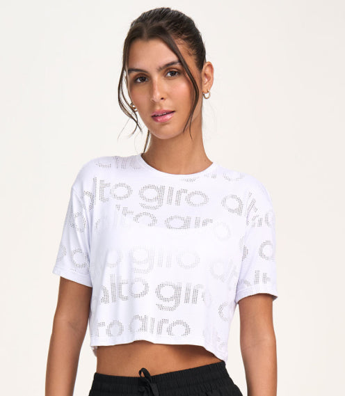 Alto Giro Cropped Mesh T-Shirt