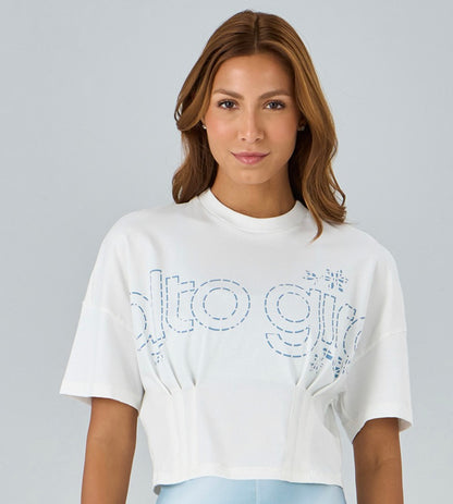 Pleated T-shirt