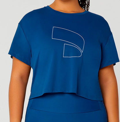 T-shirt cropped skin fit symbol