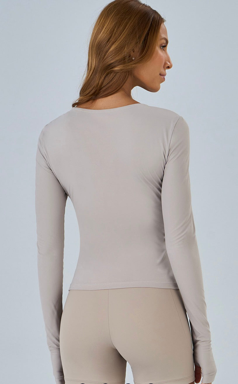 Tech long sleeve top