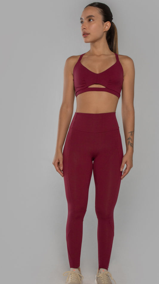 Micro-ribbed top with back detail