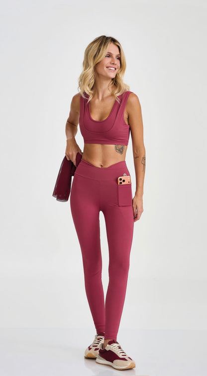 V-Waist Utility Leggings