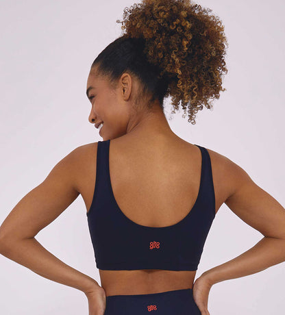 Hyper top and tulle overlay tank top