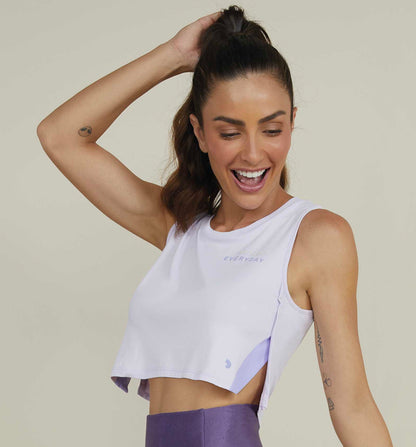 Skin fit side opening tank top