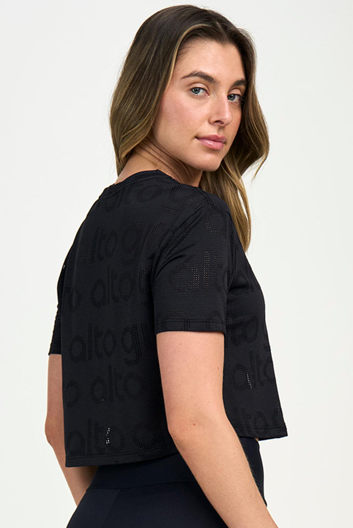 Alto Giro Cropped Mesh T-Shirt