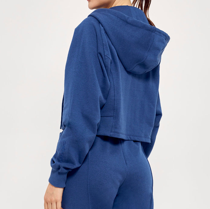 Cropped Sweatshirt Jacket