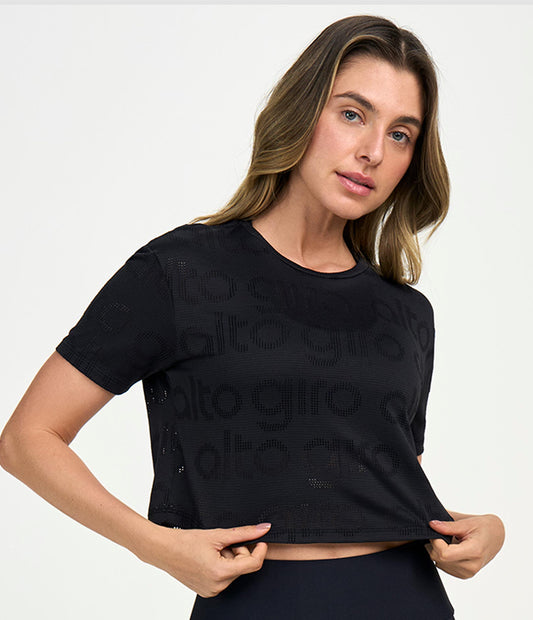 Alto Giro Cropped Mesh T-Shirt