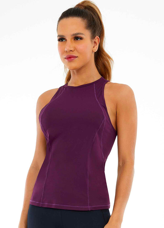 Skin fit braid tank top
