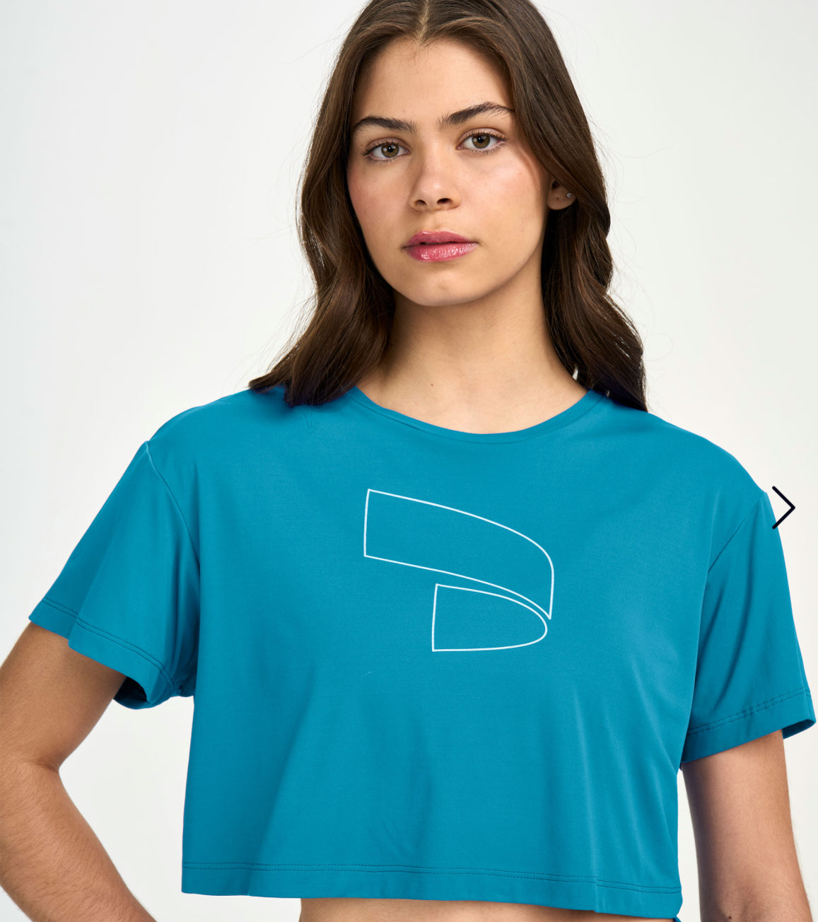 T-shirt cropped skin fit symbol