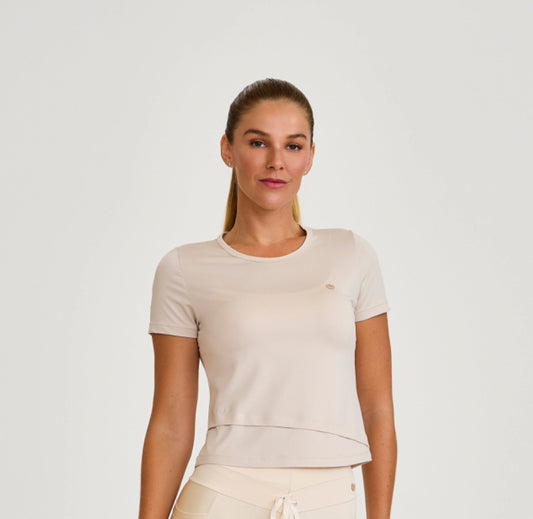 Asymmetrical blocksun dry T-shirt