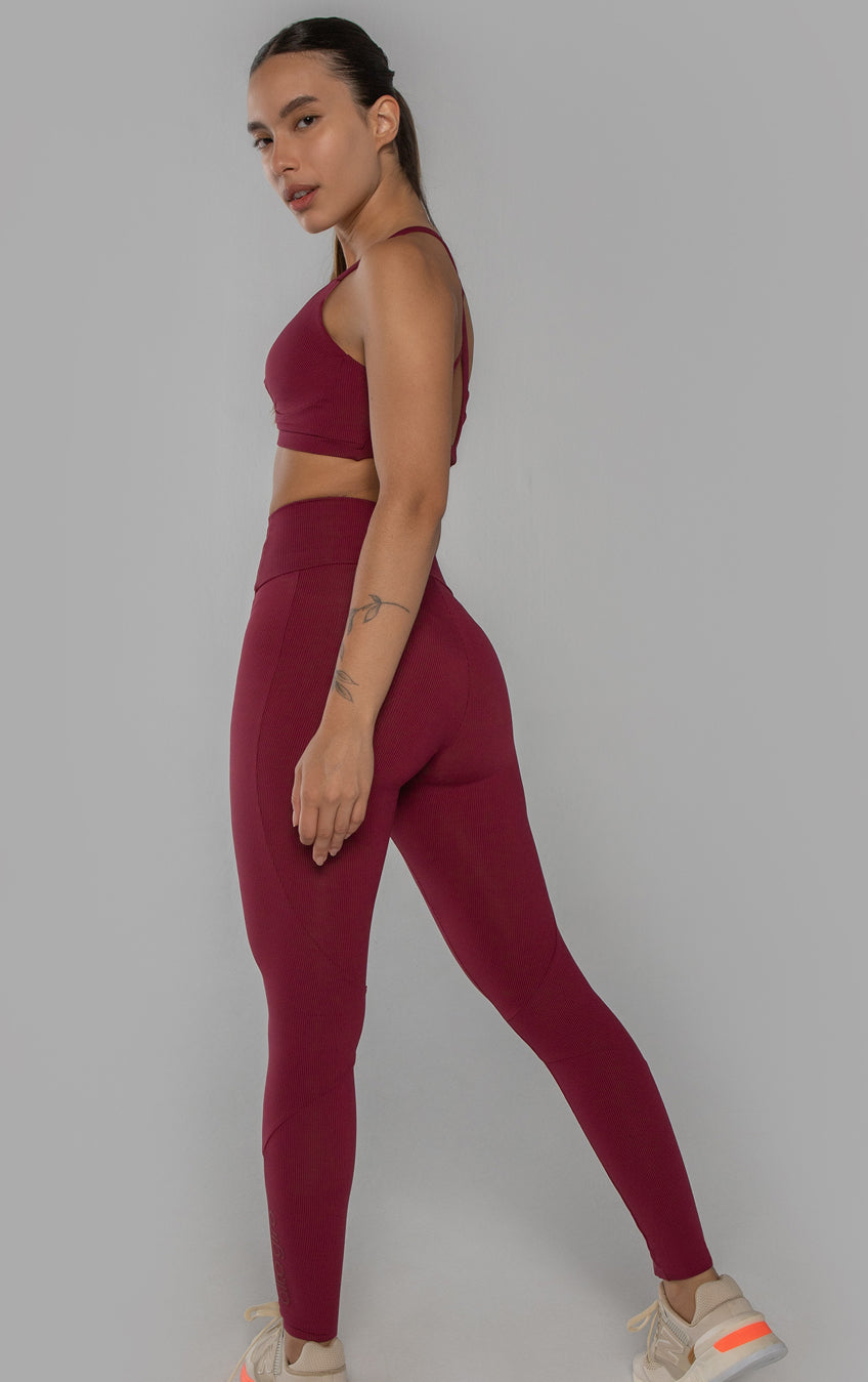 Micro-ribbed top with back detail