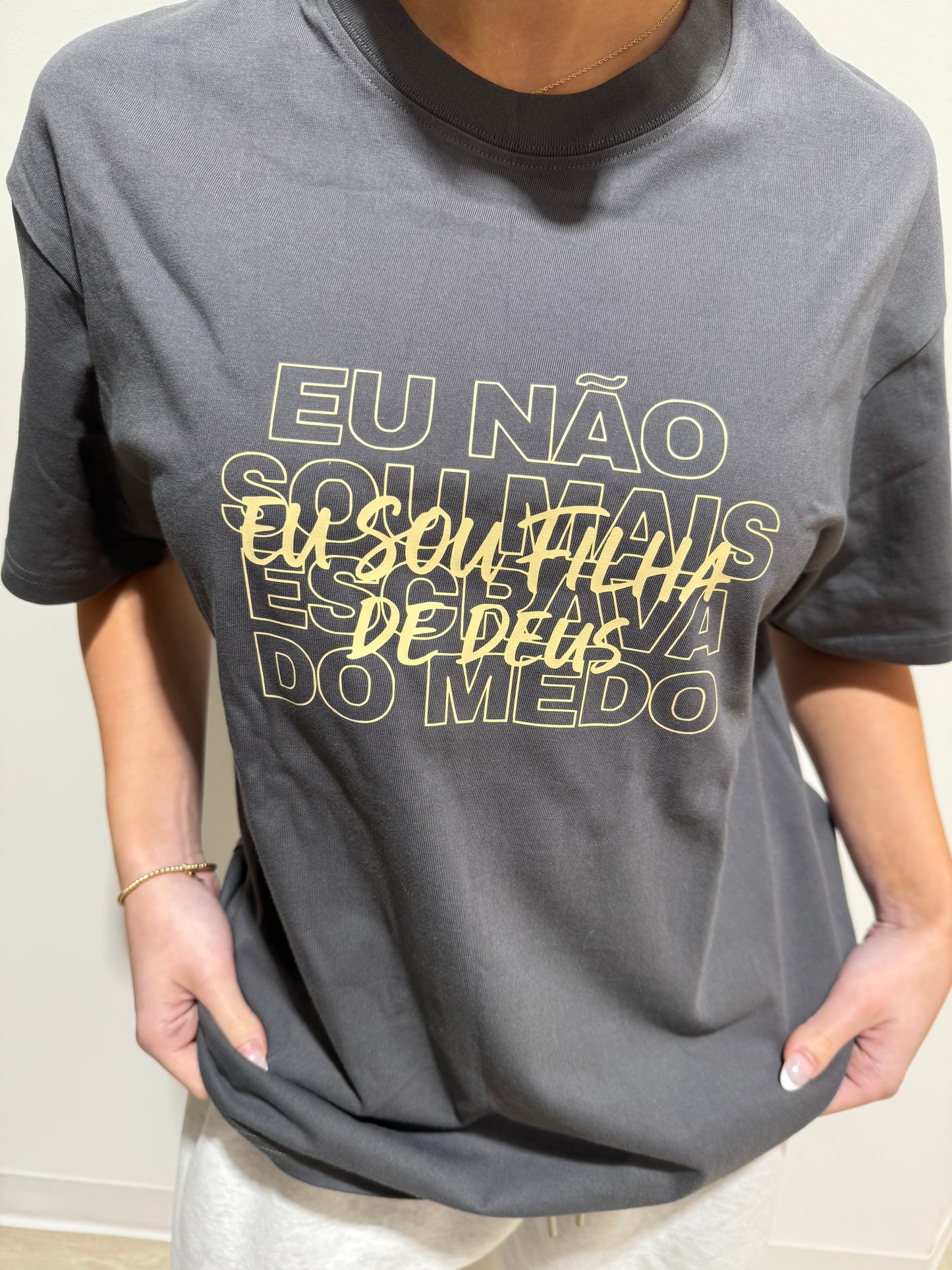 T-Shirt Eu Não Sou Mais Escrava Do Medo