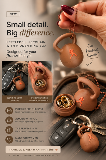 Fit & Fab Ring Safe Keychain