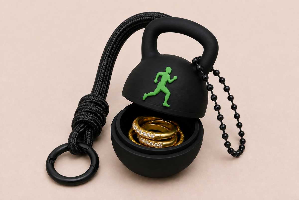 Fit & Fab Ring Safe Keychain
