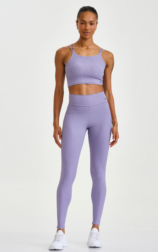 Ribbed sculpting legging